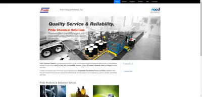 Screenshot of Pride Chemical Solutions, Inc.