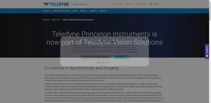 Screenshot of Teledyne Princeton Instruments