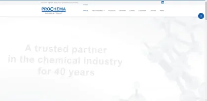 Screenshot of ProChema GmbH