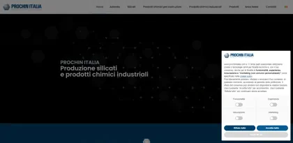 Screenshot of PROCHIN ITALIA INDUSTRIAL CHEMICALS SRL