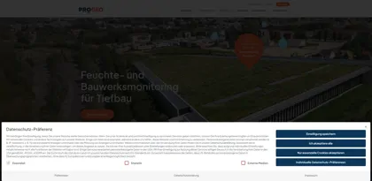 Screenshot of PROGEO Monitoring GmbH