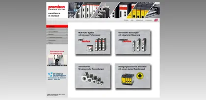 Screenshot of Promicon Elektronik GmbH und Co. KG