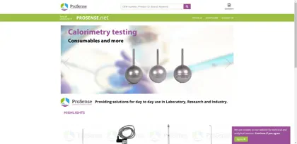 Screenshot of ProSense GmbH