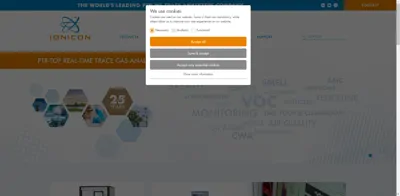 Screenshot of Ionicon Analytik Gesellschaft m.b.H.