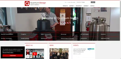 Screenshot of Quantum Design, Inc.