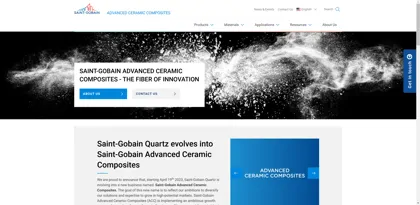 Screenshot of Saint-Gobain Quartz Ltd.