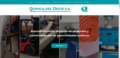 Screenshot of Química del Oeste, S.A. de C.V. (Quimosa)