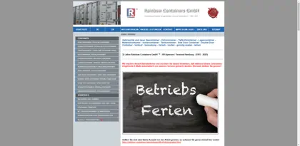 Screenshot of Rainbow Containers GmbH