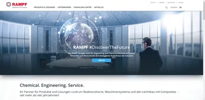 Screenshot of RAMPF Polymer Solutions GmbH & Co. KG