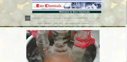 Screenshot of Rare Chemicals GmbH