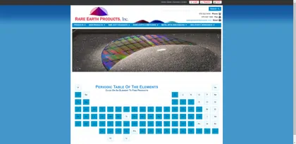Screenshot of Rare Earth Products
