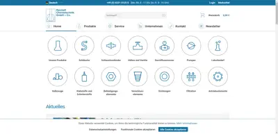 Screenshot of RCT Reichelt Chemietechnik GmbH + Co.