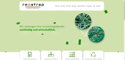 Screenshot of re-strap GmbH