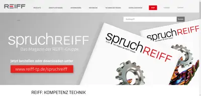 Screenshot of REIFF Technische Produkte GmbH