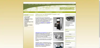 Screenshot of REINHARDT System- und Messelectronic GmbH