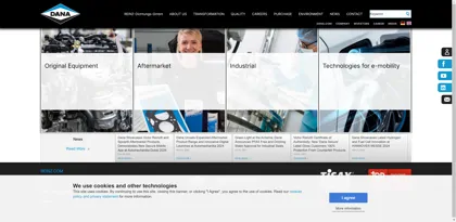 Screenshot of REINZ-Dichtungs-GmbH & Co. KG