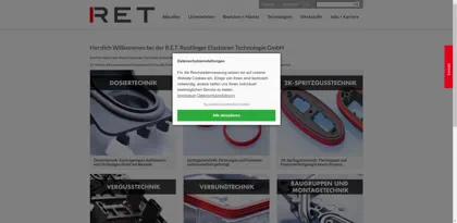 Screenshot of R.E.T. GmbH