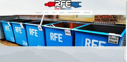 Screenshot of RFE-Gase GmbH