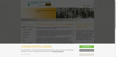 Screenshot of RHE Händel Engineering GmbH & Co. KG