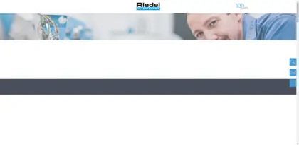 Screenshot of Riedel Filtertechnik GmbH