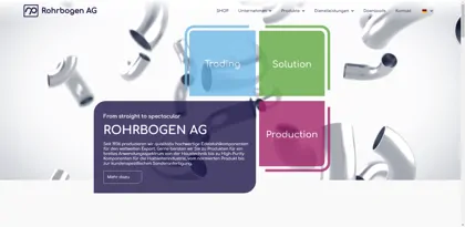 Screenshot of Rohrbogen AG