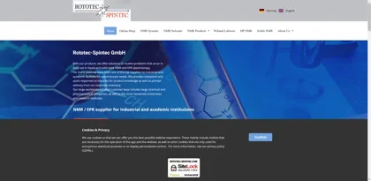 Screenshot of Rototec-Spintec GmbH