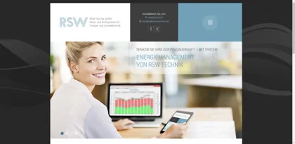 Screenshot of RSW Technik GmbH