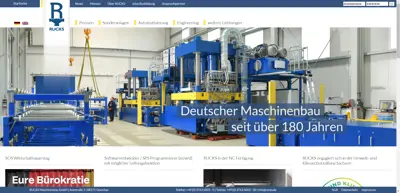 Screenshot of RUCKS Maschinenbau GmbH