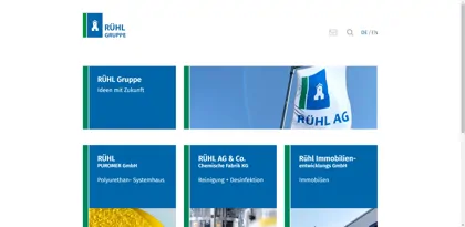 Screenshot of Rühl AG & Co. Chemische Fabrik KG