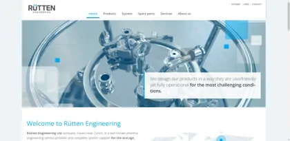 Screenshot of Rütten Engineering AG