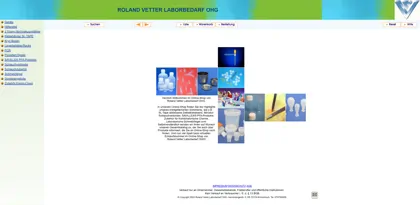 Screenshot of ROLAND VETTER Laborbedarf OHG