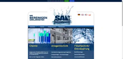 Screenshot of SAB Umwelttechnik GmbH