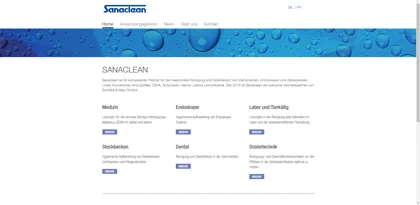 Screenshot of Sanaclean AG