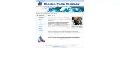 Screenshot of Nanjing Sanlian Pump Industry Co., Ltd