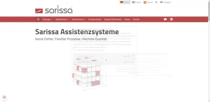 Screenshot of Sarissa GmbH