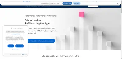 Screenshot of SAS Institute GmbH