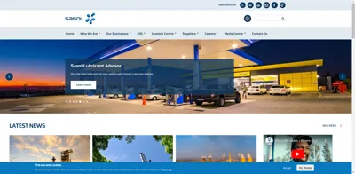 Screenshot of Sasol Germany GmbH