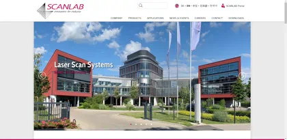 Screenshot of Scanlab AG