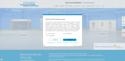 Screenshot of SCHILLING ENGINEERING GmbH