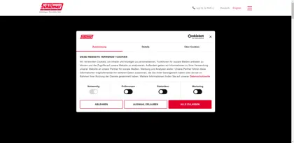 Screenshot of Schlösser GmbH & Co. KG