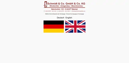 Screenshot of Schmidt & Co. GmbH & Co. KG