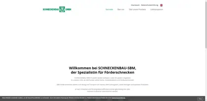 Screenshot of SCHNECKENBAU-SBM GmbH