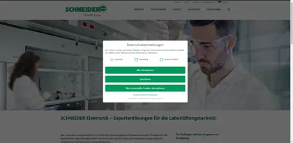 Screenshot of Schneider Elektronik GmbH