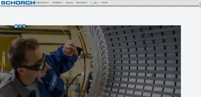 Screenshot of Schorch Elektrische Maschinen u. Antriebe GmbH