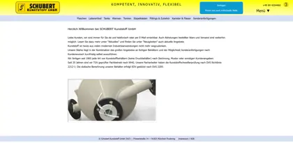 Screenshot of Schubert Kunststoff GmbH