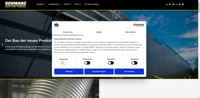 Screenshot of Schwarz Apparate- und Behälterbau GmbH