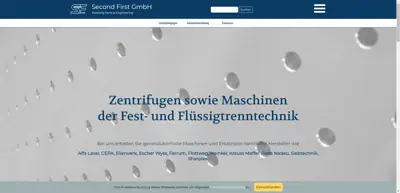 Screenshot of Second First Maschinenhandel GmbH