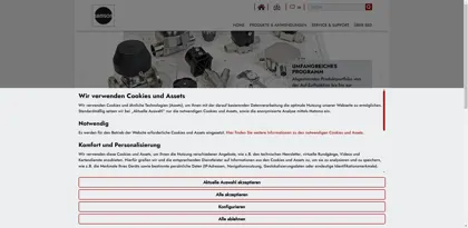 Screenshot of SED Flow Control GmbH