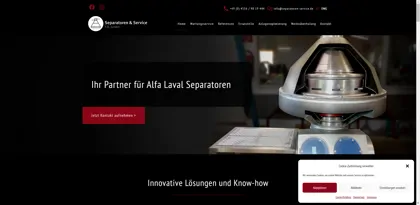 Screenshot of Separatoren-Service T.D.