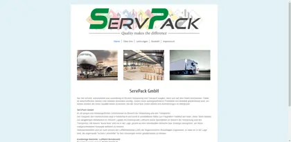 Screenshot of ServPack GmbH